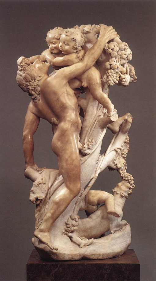 bernini- Bacchanal- A Faun Teased by Children-1616-17-Marble, height 132,1 cm-Metropolitan Museum of Art, New York