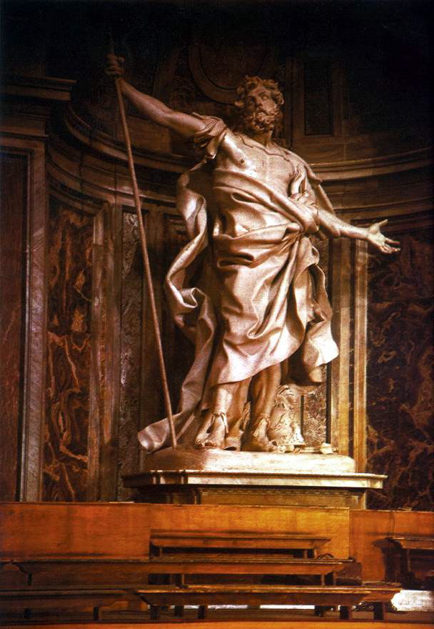 bernini- Saint Longinus-1631-38-Marble, height 450 cm-Basilica di San Pietro, Vatican