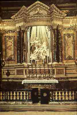 Gianlorenzo Bernini. Cornaro Chapel, Church of Santa Maria della Vittoria, ROme. 1642-52 