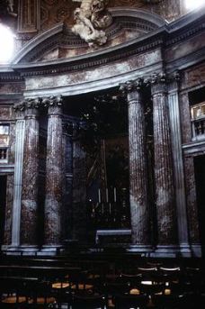 Bernini, Gian Lorenzo, d. 1680 -Title- San Andrea al Quirinale -Location- Rome, Italy -Date- 1658-1670 -View- Int- Main altar 
