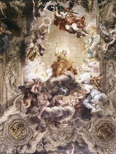 Cortona- The Triumph of Divine Providence (detail)-1633-39-Fresco-Palazzo Barberini, Rome
