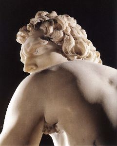 bernini- David (detail)-1623-24-Marble-Galleria Borghese, Rom