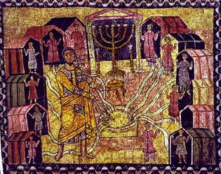 Dura-Moses at the Well of Be'er, detail ofthe wall-painting from the Synagogue at Dura