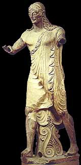Apollo of Veii, Terracotta, 510 B.C. (from Portonaccio Temple)