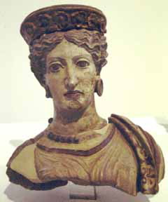 Bust of Pedimental Statue of Juno, Temple at Lo Scasato, Falerii, 5th B.C.