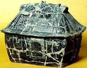 Cinerary Hut Urn, Impasto, 8th B.C.