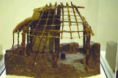 Reconstruction of Iron Age Hut on the Palatine Hill, Rome, 8th B.C.