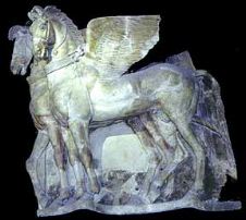 Winged Horses from The Temple of The Ara Della Regina, Tarquinia, 3rd B.C.