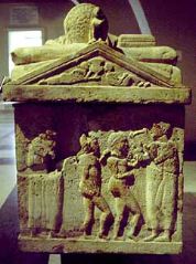 Sarcophagus from Cerveteri, Limestone, 5th B.C.