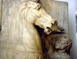 Relief of Horse and African Groom (Athens, National Museum) 
