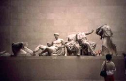 Figures from the east pediment of the Parthenon. Marble