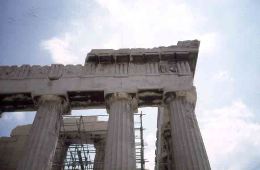 View of Parthenon, Acropolis, detail	 