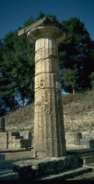Column from the Temple of Hera (pre-classical Doric, early sixth century BC)