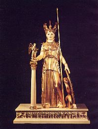 Athena Parthenos, Modern interpretation of statue by Pheidias; 1960s, the Royal Ontario Museum in Toronto