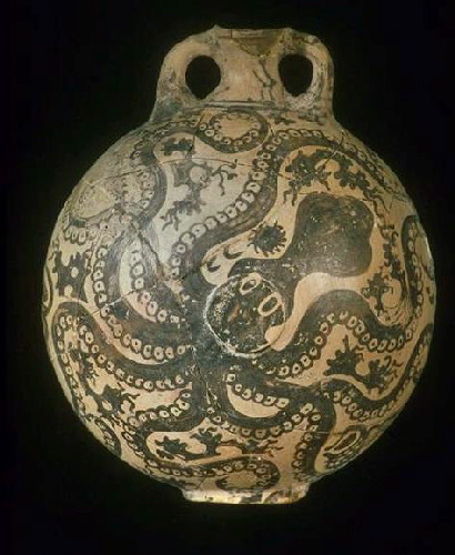 Marine style jug with Octopus 