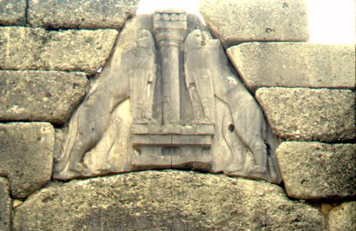 Lion Gate of the Citadel of Mycenae (c1300 BC)