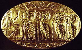 Gold Mycenean signet ring