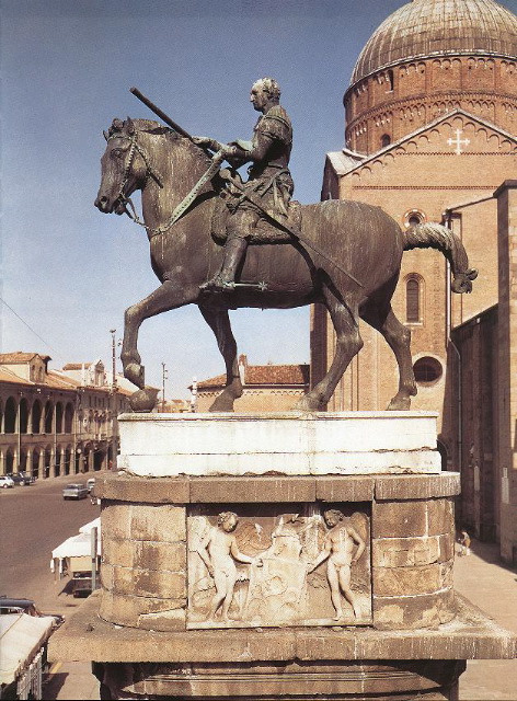 Donatello-Equestrian Statue of Gattamelata-1447-50-Bronze, Piazza del Santo, Padua detail