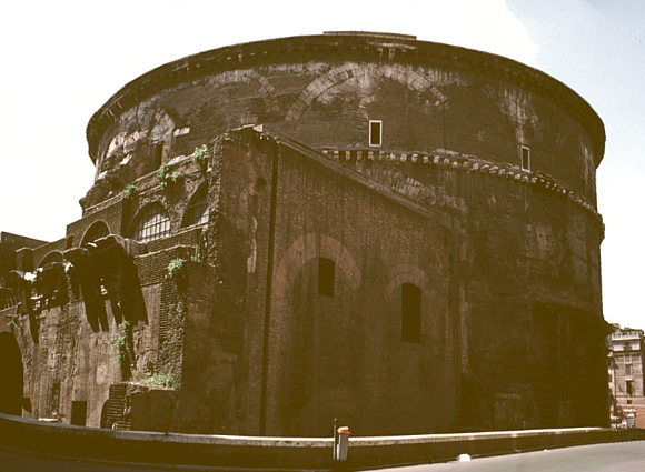 Exterior rear; Pantheon, Rome. 125-28 CE
