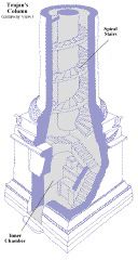 Cut away of interior of Trajan column; c. 80 AD
