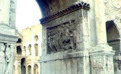 Arch of Constantine, Rome, 312-15 AD