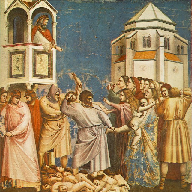 Giotto-No. 21 Scenes from the Life of Christ- 5. Massacre of the Innocents-1304-06-Fresco, 200 x 185 cm-Cappella Scrovegni (Arena Chapel), Padua