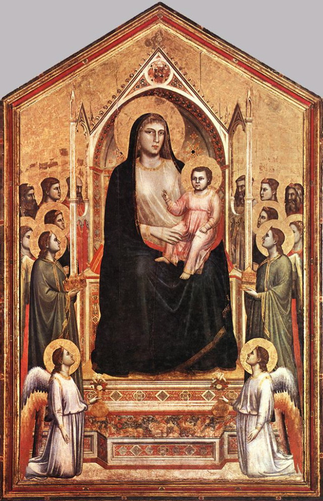 Giotto-Ognissanti Madonna (Madonna in Maestà)-c. 1310-Tempera on wood, 325 x 204 cm-Galleria degli Uffizi, Florence-