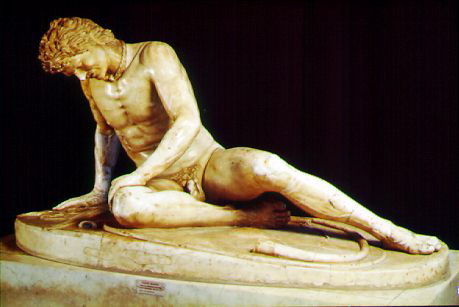 Dying Gaul from Monument to Attalos II, Pergamon (Roman marble copy after c240 bronze, Rome, Capitoline Museum) 