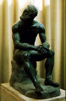 Apollonios, Seated Boxer (Rome, Museo delle Terme) 