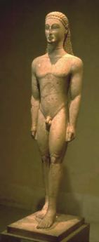 Kouros, 600 BCE. Marble