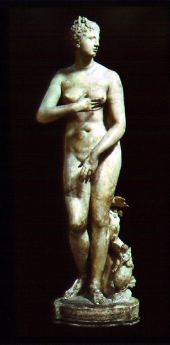 After Knidian Aphrodite of Praxiteles, Medici Aphrodite, marble (Florence, Uffizi)