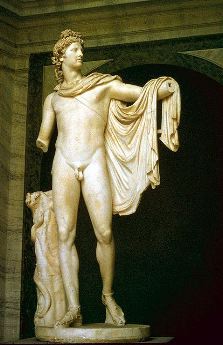 (hellenistic)Attributed to Leochares, The Apollo Belvedere (Rome, Vatican Museums) 