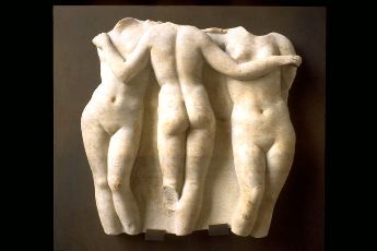 The Three Graces (Roman  -Greek original ca. 2nd century B.C.)  marble
