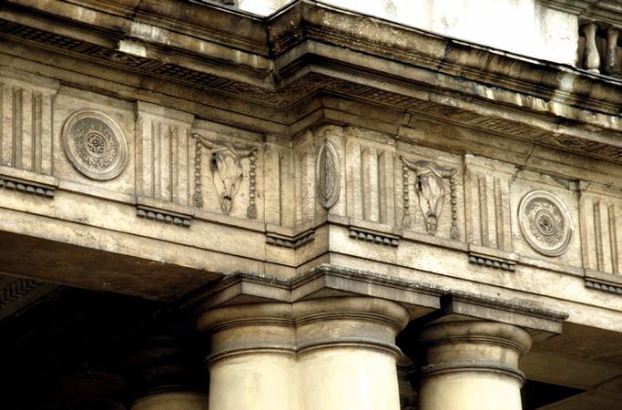 Palladio, Andrea, 1508-1580; Palazzo Chiericati; Vicenza, Italy; 1550;-Ext- Detail of entablature-