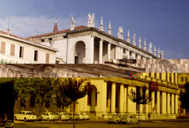 Palladio, Andrea, 1508-1580; Palazzo Chiericati; Vicenza, Italy; 1550;-Ext- Oblique view of facade