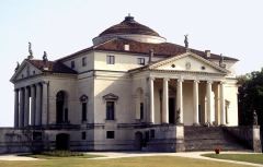 Palladio, Andrea, 1508-1580; Villa Rotonda (Villa Capra); Vicenza, Italy; Begun 1567;-Ext- View of facade 
