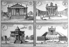 von Erlach, J.B. d1723 -Title- Historischen Architecture -Location- Vienna, Austria -Date- 1721 -View- Recontrctions of Roman temples